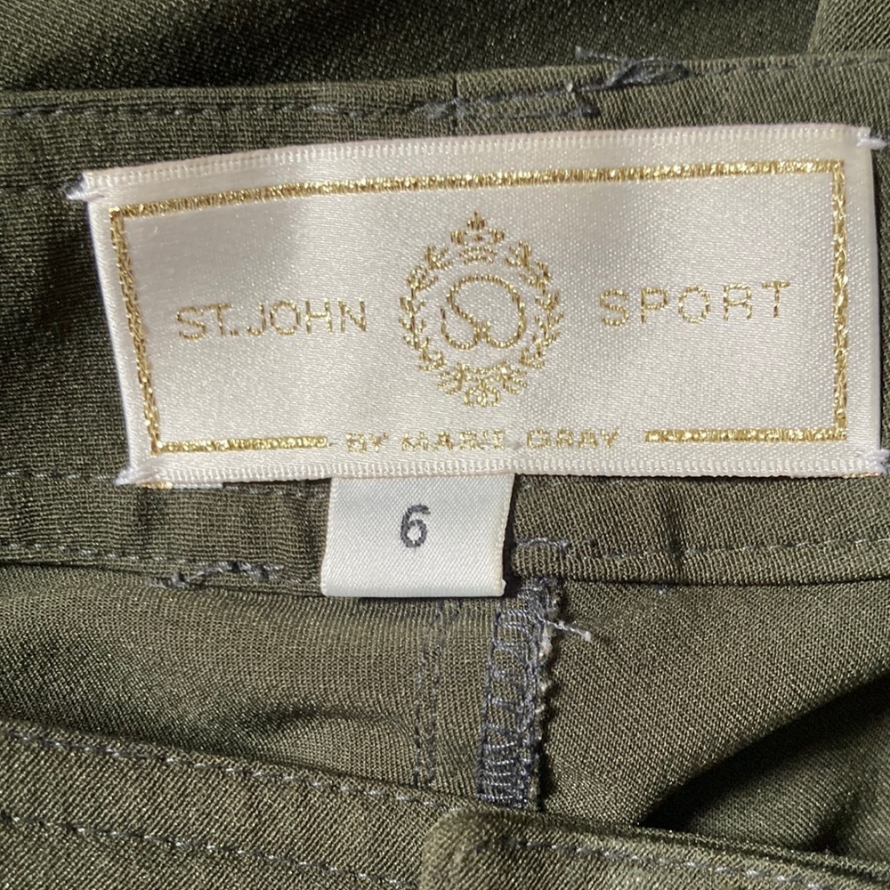 St.Jhon Sport Olive Green Pants Size 6 - Picture 9 of 11